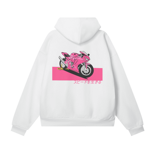 [CBR1000RR] Premium Oversized Moonlight (WHITE) Hoodie