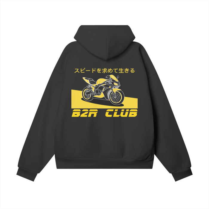 [S1000RR] Premium Oversized Midnight (BLACK) Hoodie